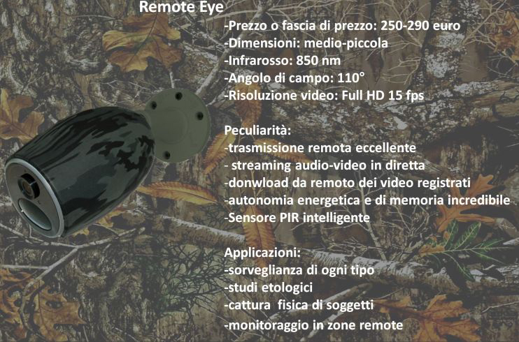 Fototrappola remota Remote-Eye 