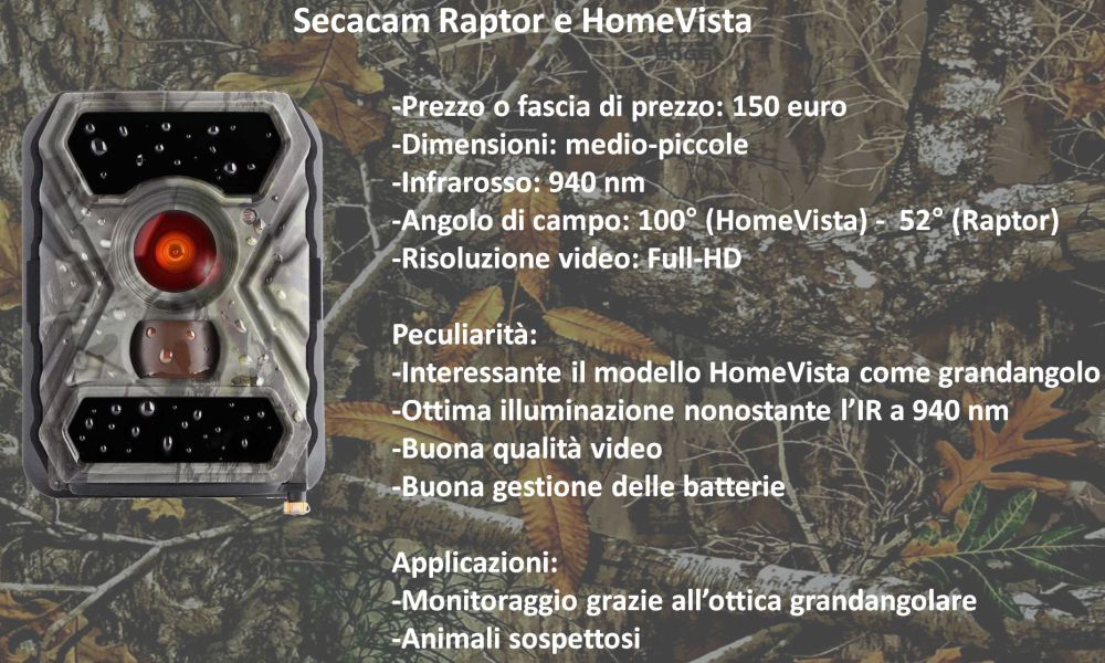 Fototrappola grandangolare invisibile