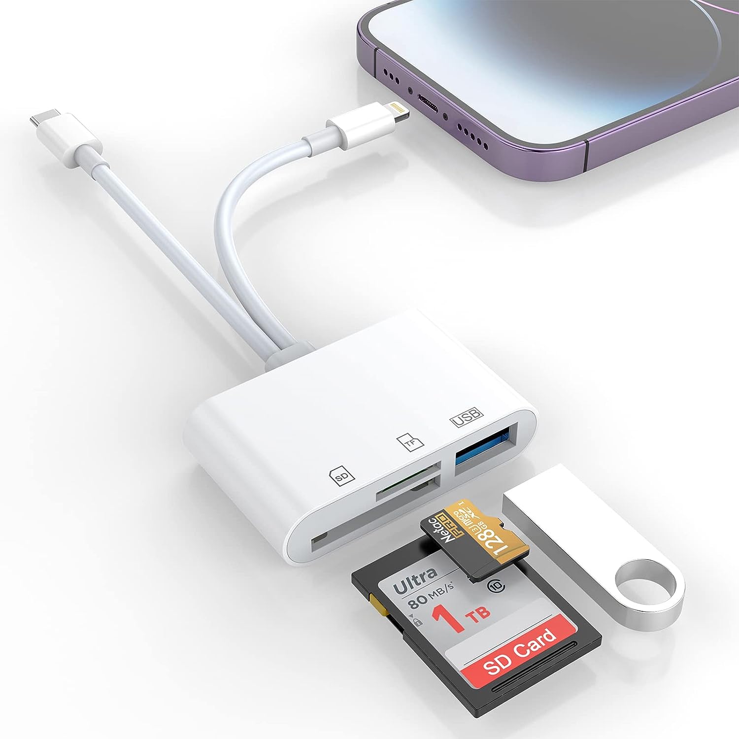 lettore di schede e chiavetta usb per iphone e android