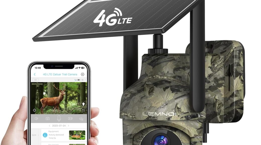 Lemnoi S72 PTZ fototrappola economica remota 4G con pannello solare e multifunzione