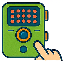 come si usa configura una fototrappola icona