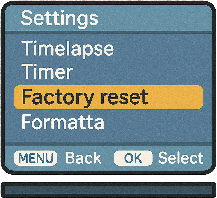 menu funzioni secondarie fototrappole icona png