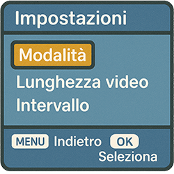 menu funzioni base fototrappole icona png