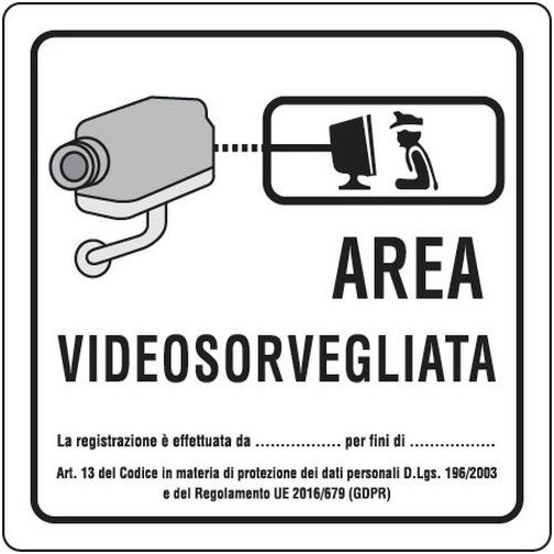 Fototrappolaggio leggi cartello area videosorvegliata