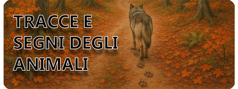 Banner tracce segni degli animali